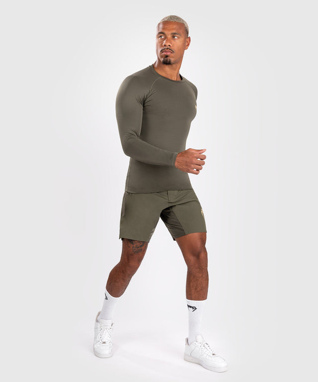 Venum Rashguard Contender Dlouhé rukávy - Khaki Zelená - Rashguard