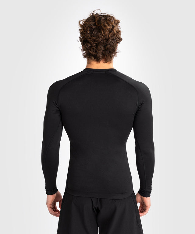 Venum Rashguard Contender Manga Larga - Negro/Blanco - Rashguard