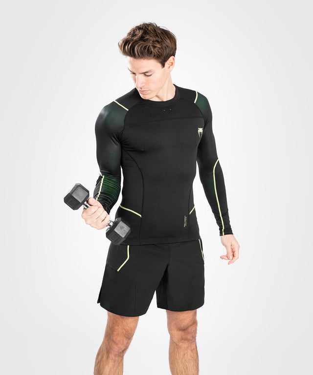 Venum Rashguard Fusion 2.0 Manches longues – Noir/Jaune – Rashguard