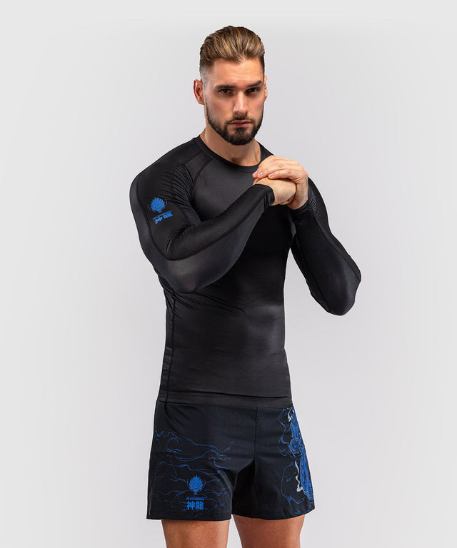 Rashguard Venum Thunder Dragon Maniche Lunghe – Nero/Blu Reale