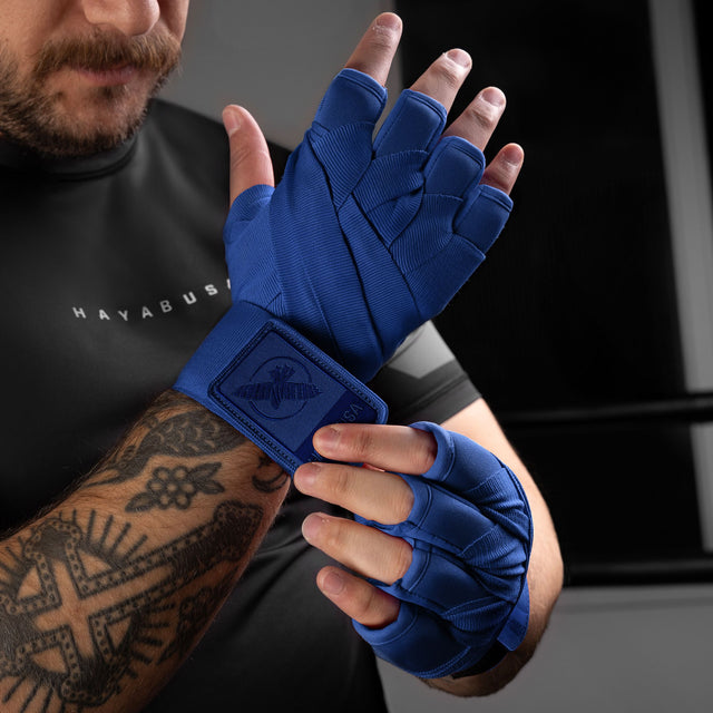 Hayabusa Håndbind Knuckle Guard - Blå