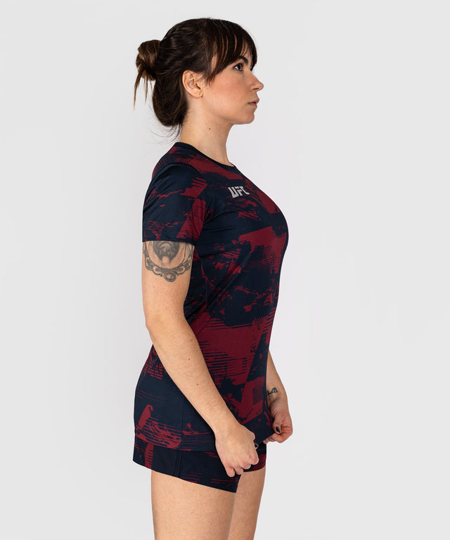 T-shirt Venum UFC Zenith – Blu navy/Bordeaux/Argento