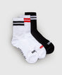 Chaussettes de sport Venum Adrenaline – Pack de 3 – Noir/Blanc/Rouge