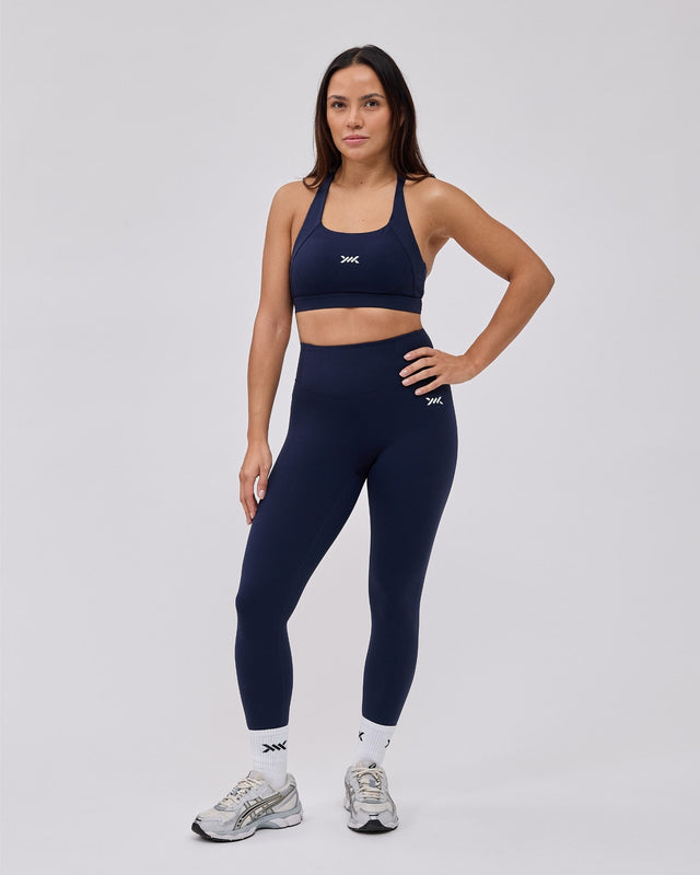 Caged Essential leggings - Navy Blauw