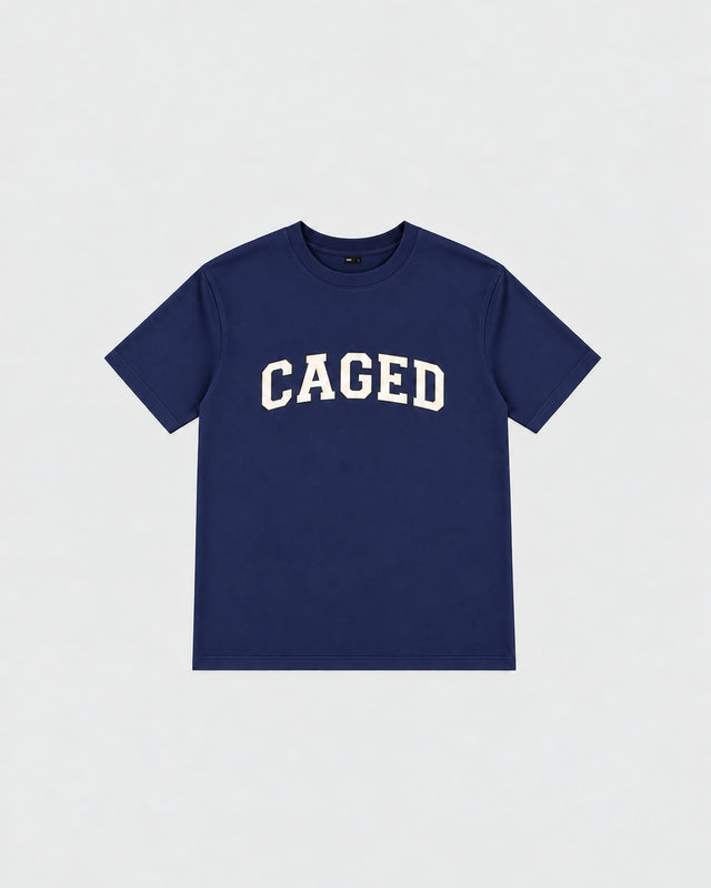Caged T-Shirt Varsity - Azul-marinho
