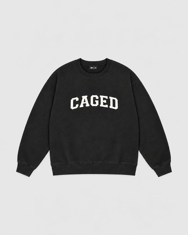 Caged Sweater Varsity – Preto
