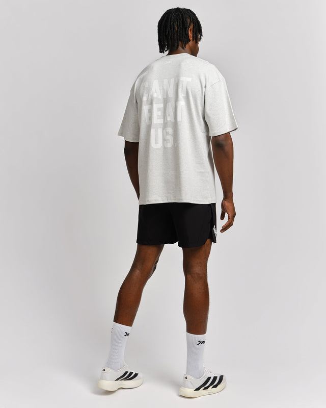 Caged T-Shirt 'CBU' - Lysegrå