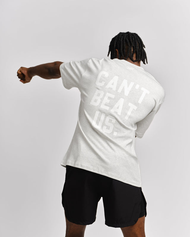 Caged T-Shirt 'CBU' - Lysegrå