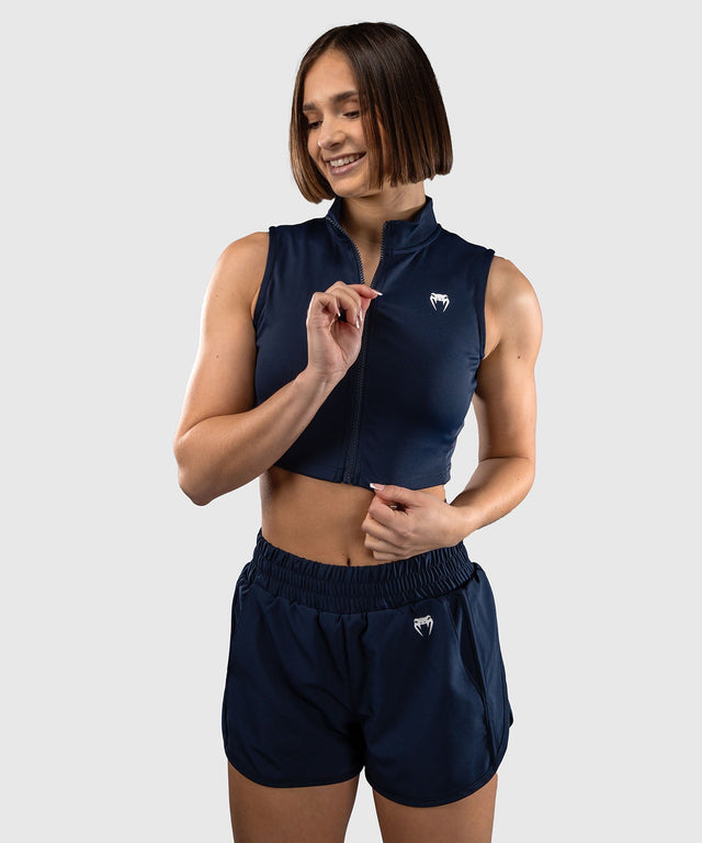 Canotta Venum Sculpt Shape da donna – Blu marino