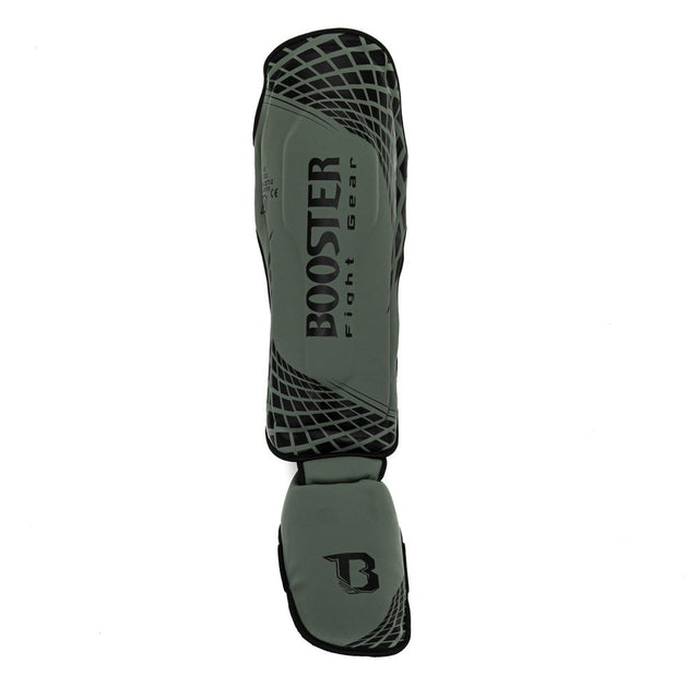 Booster Kickboxing Shin Guards BFG Cube - Khaki Green/Black