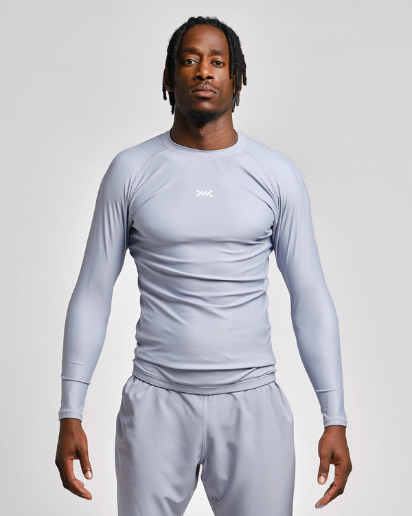 Rashguard Caged Tactical Maniche Lunghe – Gunmetal Grey