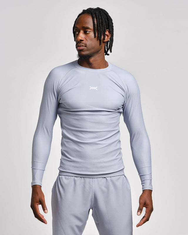 Rashguard Caged Tactical Manga Comprida – Cinzento Gunmetal
