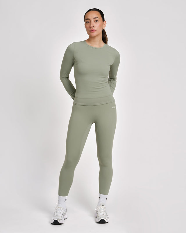 Caged Long Sleeves Aspire - Sage Green
