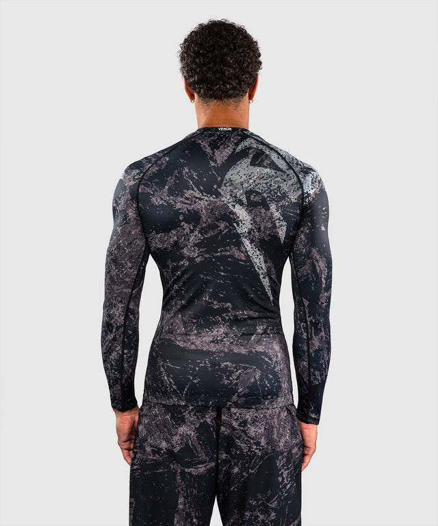 Venum Rashguard Rage & Workout Lange Mouwen - Zwart/Grijs