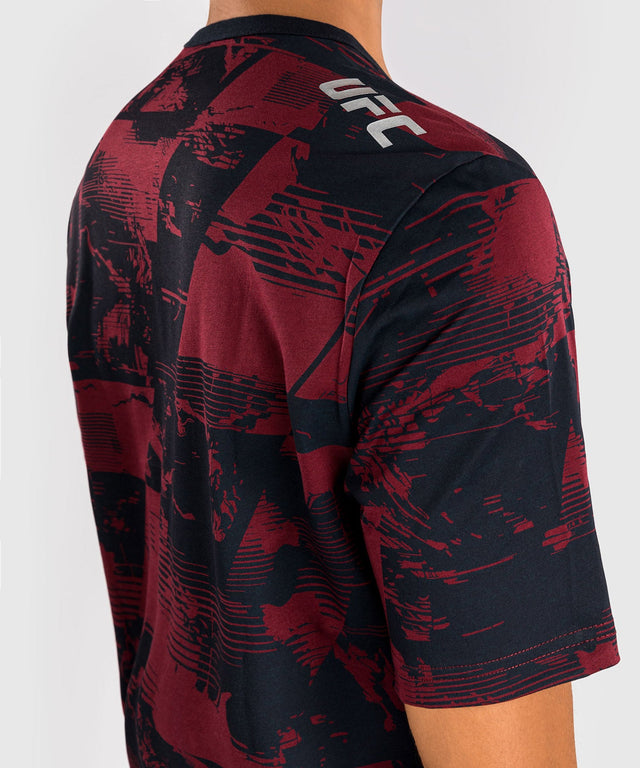 T-shirt UFC Venum Zenith – Blu navy/Bordeaux/Argento da donna
