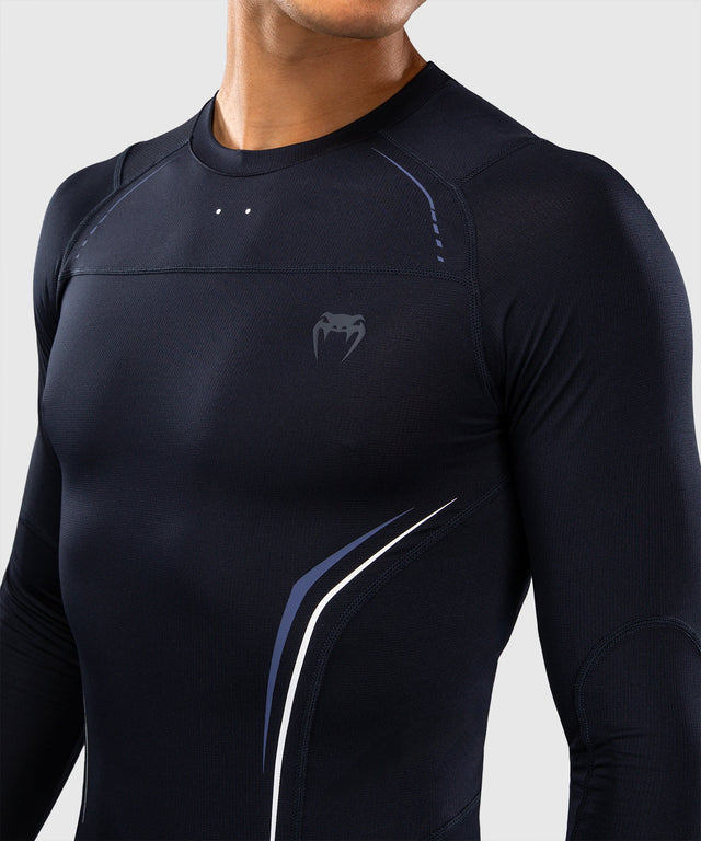 Venum Rashguard G-Core Long Sleeves – Navy/White