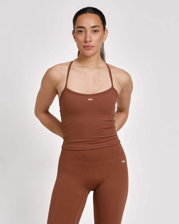 Caged Tank Top Aspire - Mocha