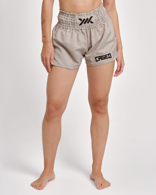 Muay Thai trenky Caged Classic – Šedé