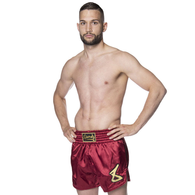 8 WEAPONS Muay-Thai-Shorts Strike – Bordeaux