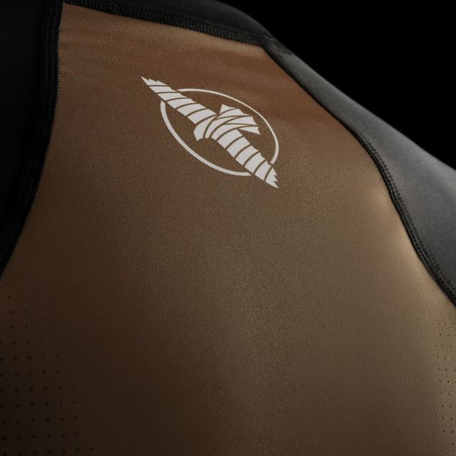 Rashguard Hayabusa Pro Ranked Maniche Corte – Marrone