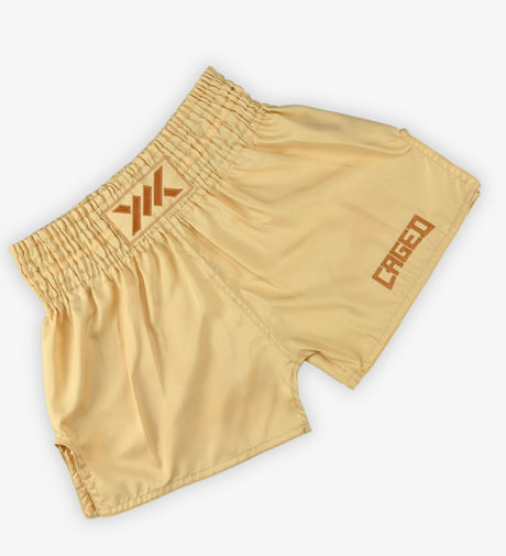 Muay Thai trenky Caged Classic – Peach Dámské