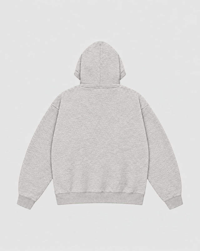 Caged Hoodie Varsity – Szary Melanż