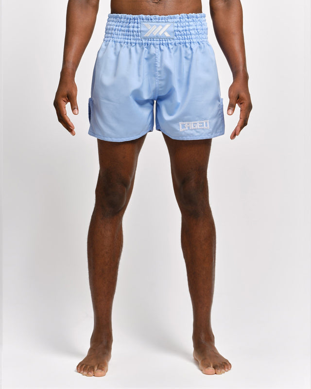 Pantalones de Muay Thai Caged Classic – Azul claro