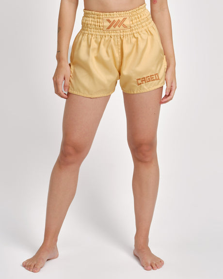 Muay Thai trenky Caged Classic – Peach