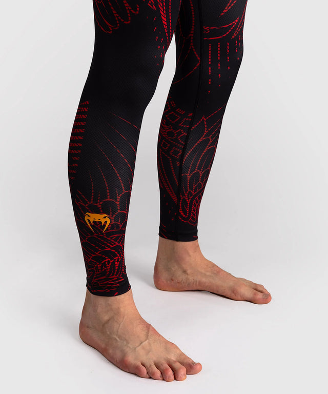 Mallas de compresión Venum Quetzal Fury – Negro/Rojo
