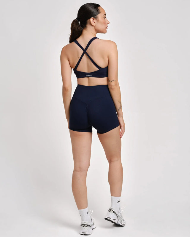 Biustonosz sportowy Caged Essential – Granatowy
