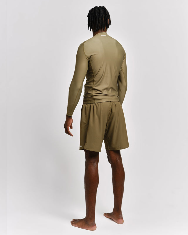 Caged Tactical Rashguard Lange Ärmel – Armeegrün