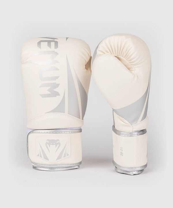 Guantes de boxeo Venum Challenger 2.5 – Blanco/Plata
