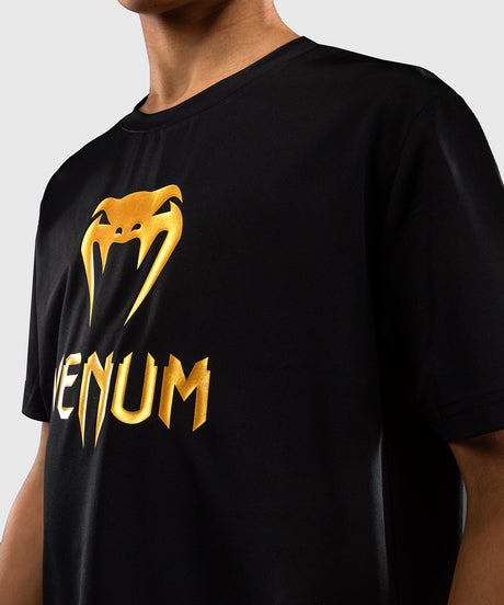 Venum T-Shirt Classic Dry Tech Kinder – Schwarz/Gold