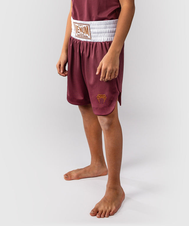 Pantaloni scurți de box Venum Classic – Copii – Bordeaux
