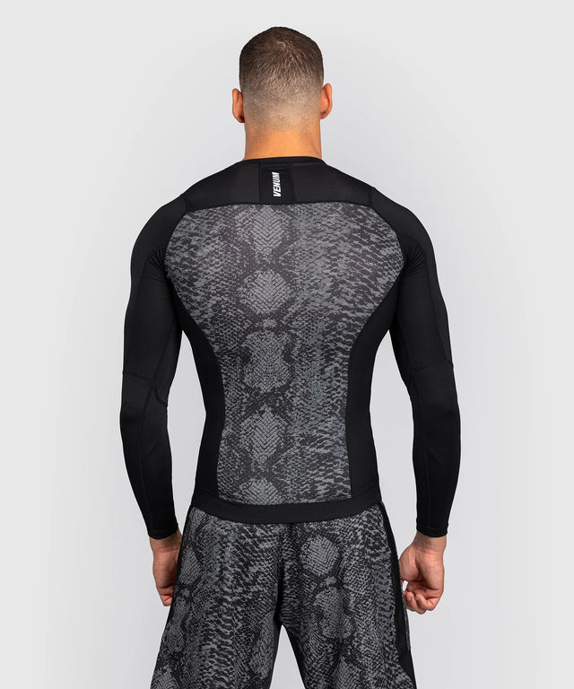 Rashguard Venum G-Fit Scales manches longues – Noir/Gris