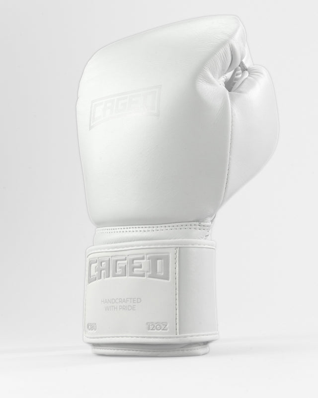 Guantoni da boxe Caged 'X' Series – Bianco/Bianco