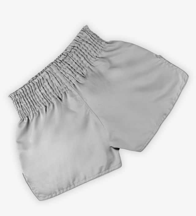 Muay Thai trenky Caged Classic – Světle šedé/černé dámské