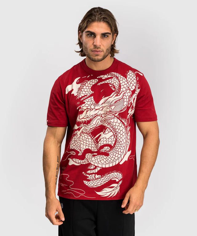 Venum T-shirt Dragon's Flight - Rosso/Crema