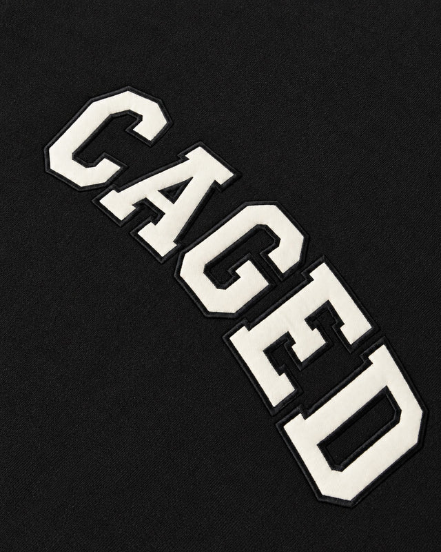Caged Hoodie Varsity – Negro