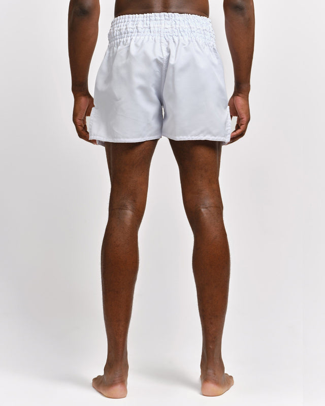 Caged Muay Thai Shorts Classic - White/Black