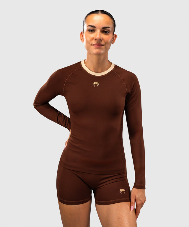 Rashguard Venum Viper Maniche Lunghe Donna – Marrone