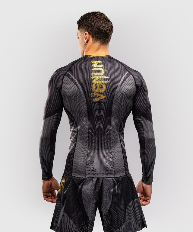 Rashguard Venum Galactic 3.0 – Dlouhé rukávy – Černá/Zlatá