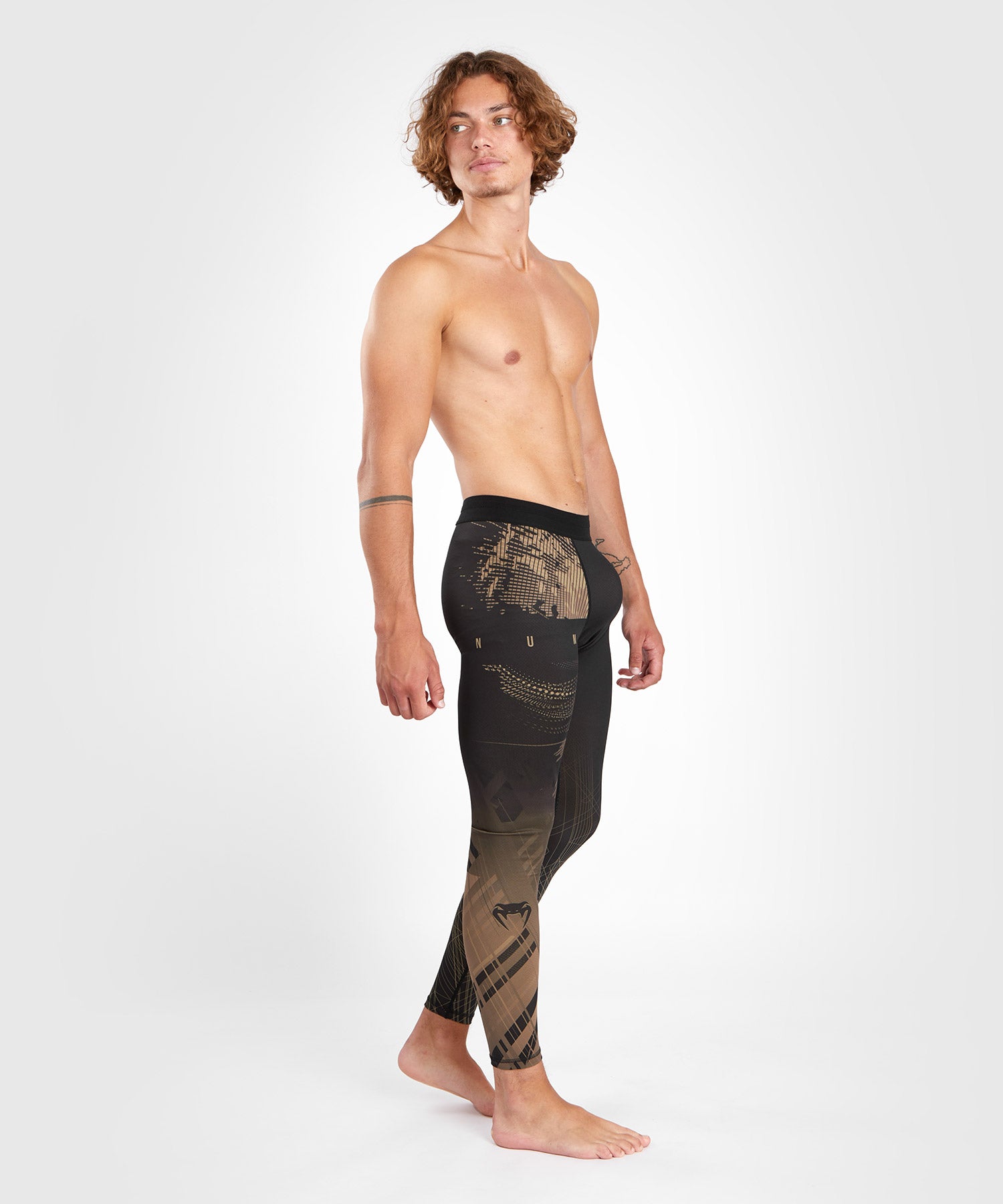 Venum Compression shorts & spats Gorilla Jungle – Black/Sand