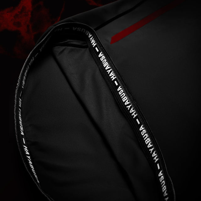 Rashguard Hayabusa x UFC BJJ Maniche Corte – Nero/Rosso