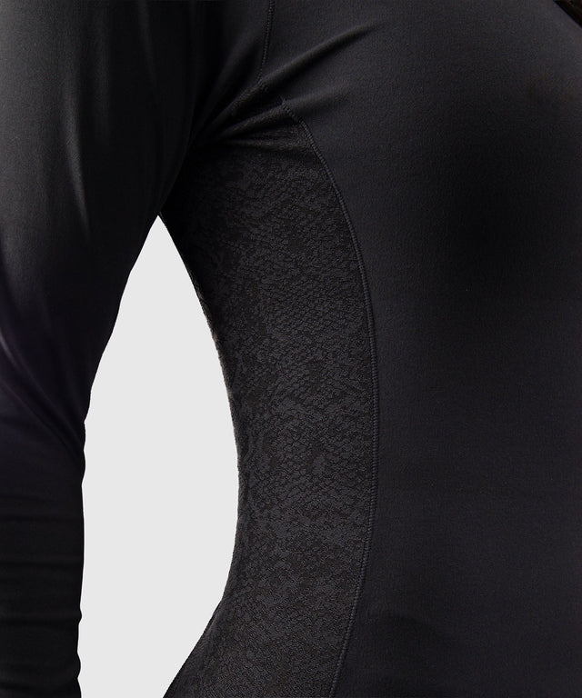 Venum Rashguard Viper Lange ærmer til Kvinder - Sort