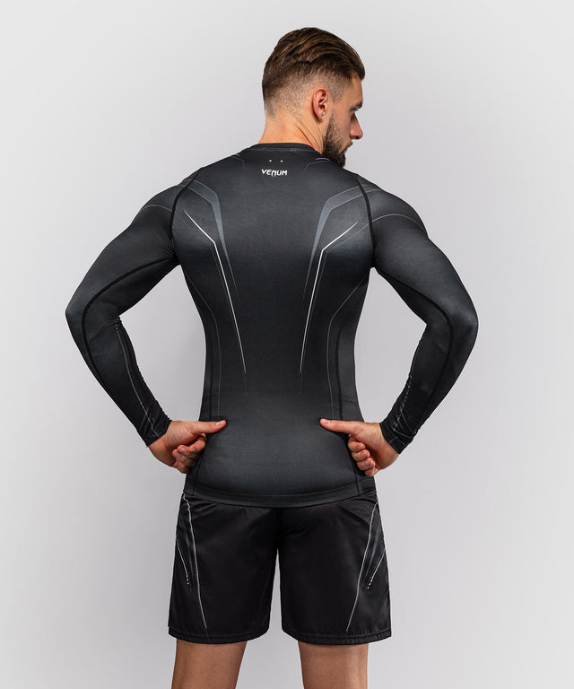 Venum Rashguard Streamline Långärmad – Svart/Vit