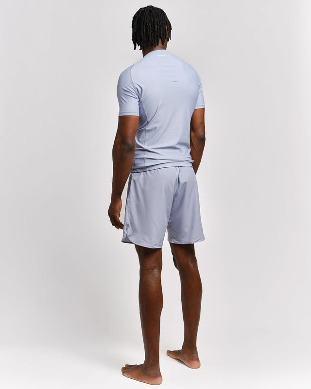 Rashguard Caged Tactical Mangas Curtas – Cinzento Chumbo