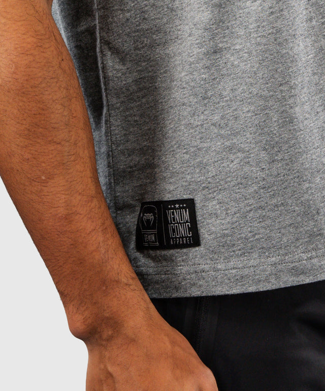 Venum T-Shirt Fight Icon – Light Grey Marl