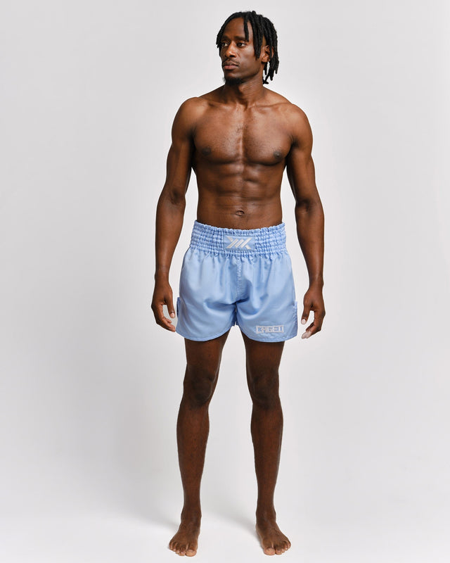 Pantalones de Muay Thai Caged Classic – Azul claro