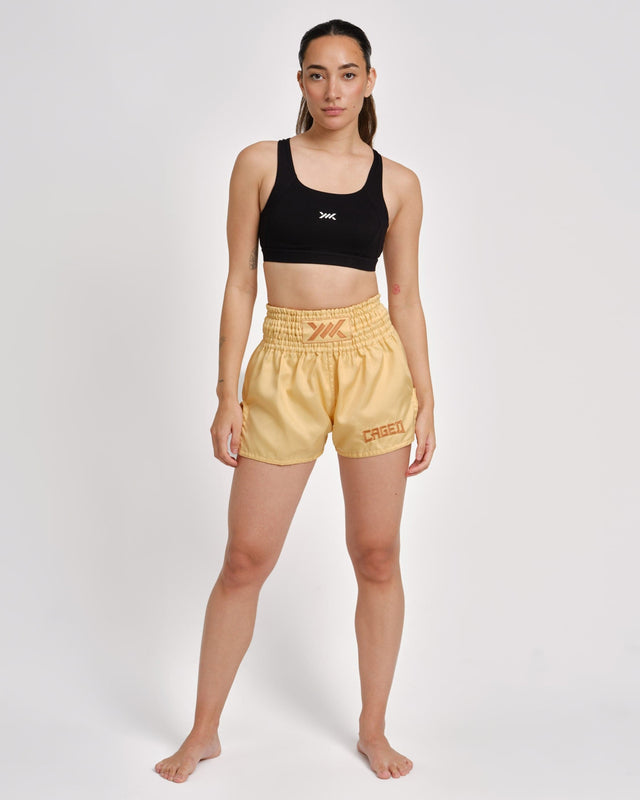 Shorts de Muay Thai Caged Classic – Peach femme